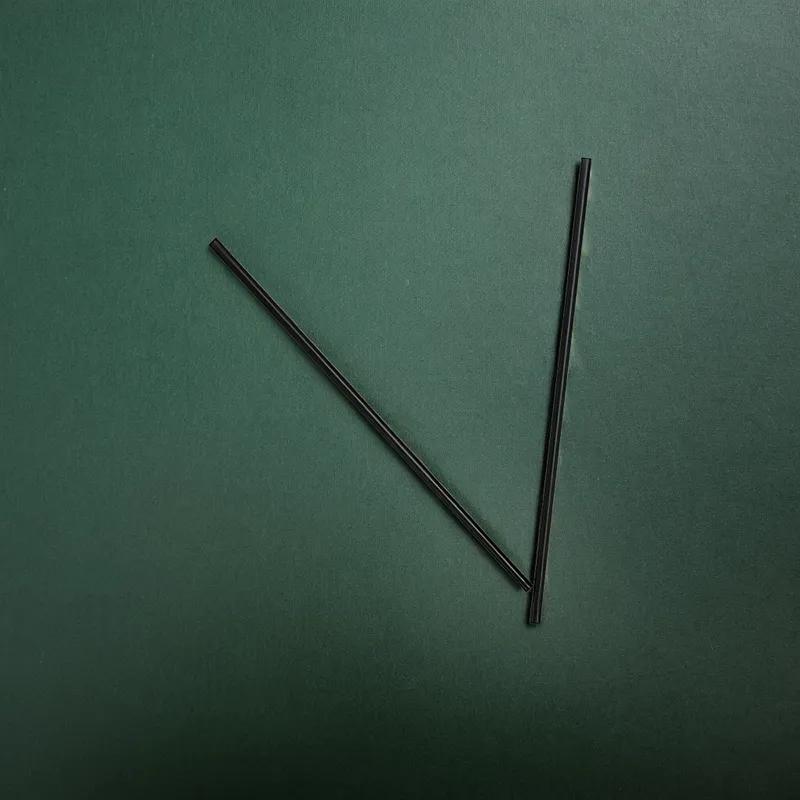 Victoria Bay Giant Straw 0.31X5.75 IN Plastic Black Unwrapped 150 Count/Pack 50 Packs/Case 7500 Count/Case