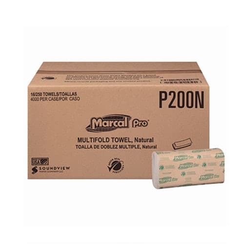 Folded Paper Towel Kraft Multifold 4000 Sheets/Case