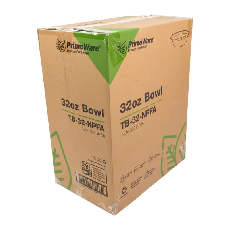 Bowl 32 OZ Pulp Fiber Brown 300/Case