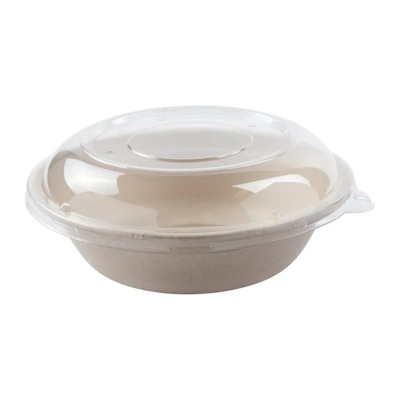PrimeWare® Lid Dome PET Clear Round For 32 OZ Bowl Freezer Safe 75 Count/Pack 4 Packs/Case 300 Count/Case