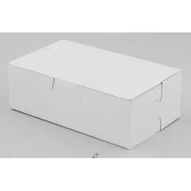 Éclair Box 2 CT 6.25X3.75X2.13 IN Clay-Coated Kraft Board White Kraft Rectangle Lock Corner Tuck Top 250/Bundle