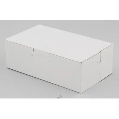 Éclair Box 2 CT 6.25X3.75X2.13 IN Clay-Coated Kraft Board White Kraft Rectangle Lock Corner Tuck Top 250/Bundle