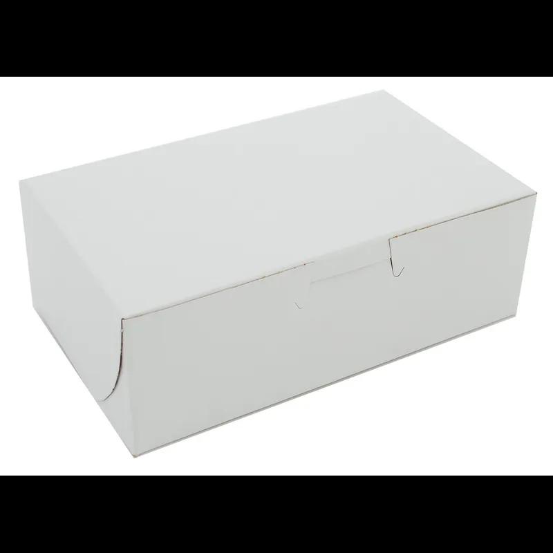 Eclair Box 2 CT 6.25X3.75X2.13 IN Clay-Coated Kraft Board White Kraft Rectangle Lock Corner Tuck Top 250/Bundle