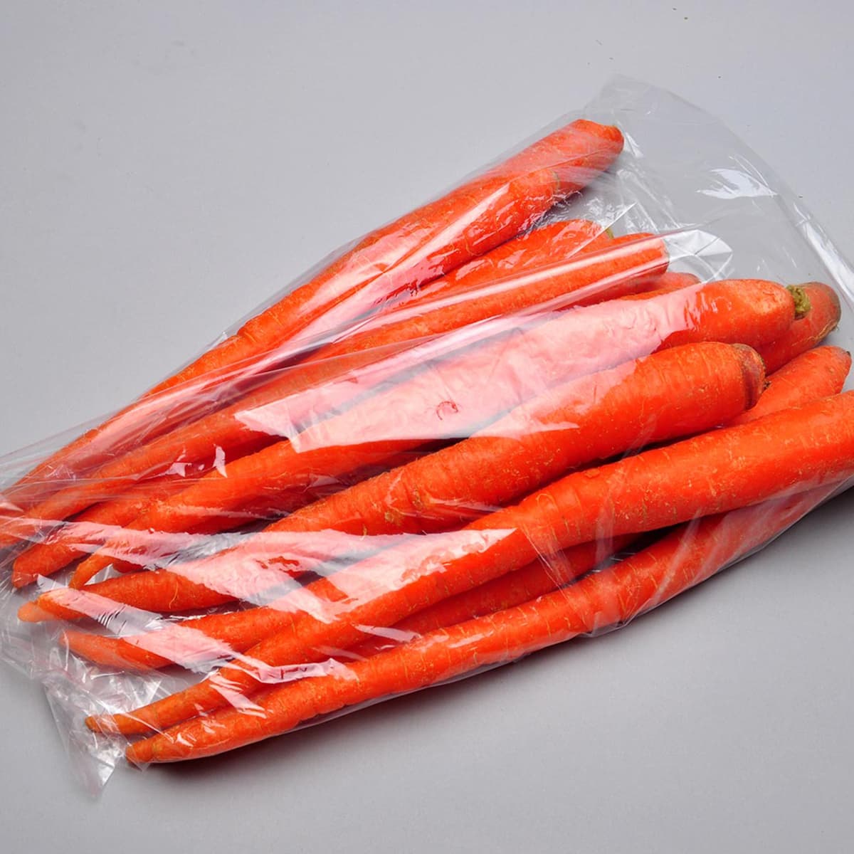 Produce Bag 8X4X13 IN Low-Density Polyethylene (LDPE) 0.7MIL Clear With Open Ended Closure Gusset Vented 1000/Case