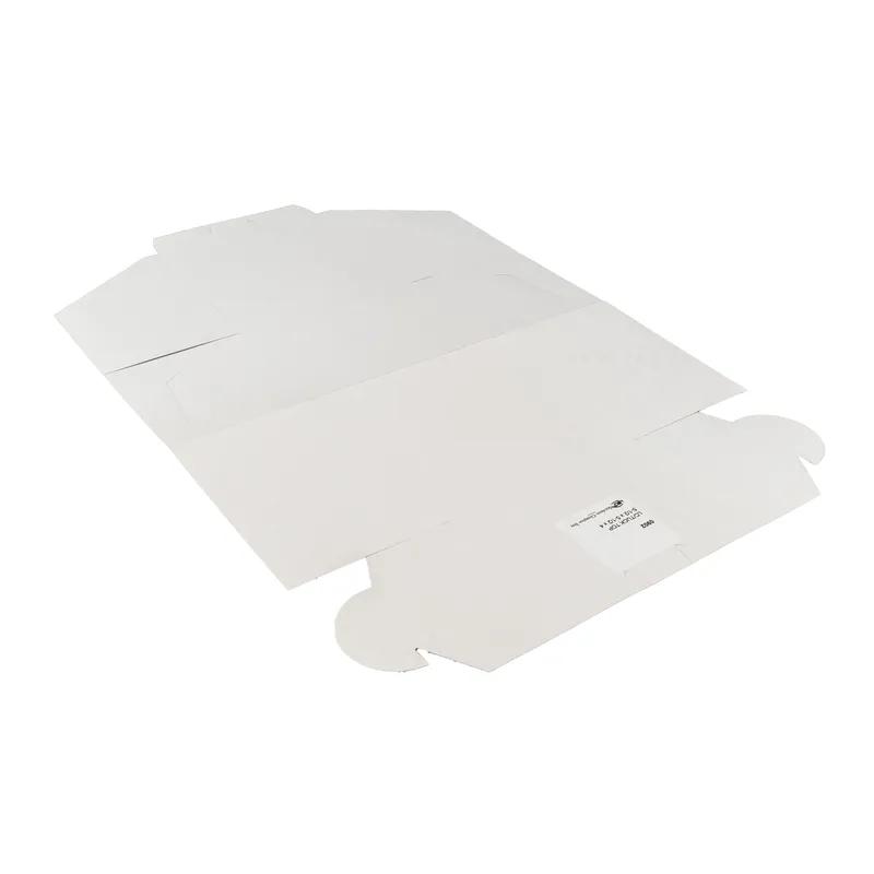 Bakery Box 5.5X5.5X4 IN Clay-Coated Kraft Board White Kraft Square Lock Corner Tuck Top 250/Bundle