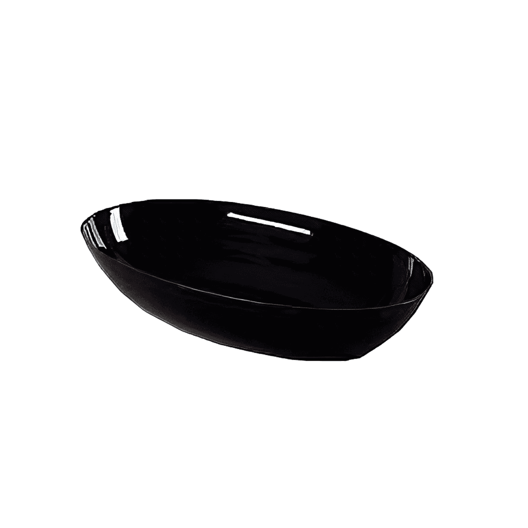 WNA CaterLine® Catering Luau Bowl 32 OZ Plastic Black 50/Case