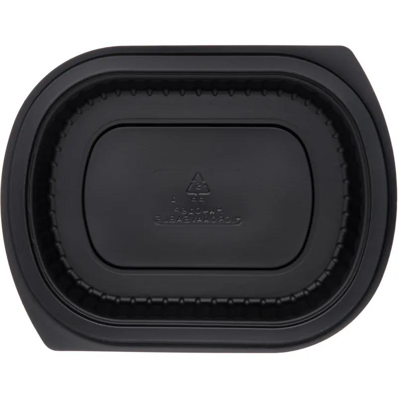 Carlisle Foodservice Products® ProEx Take-Out Container Base 7.8X6X1.5 IN PP Black Oval 250/Case