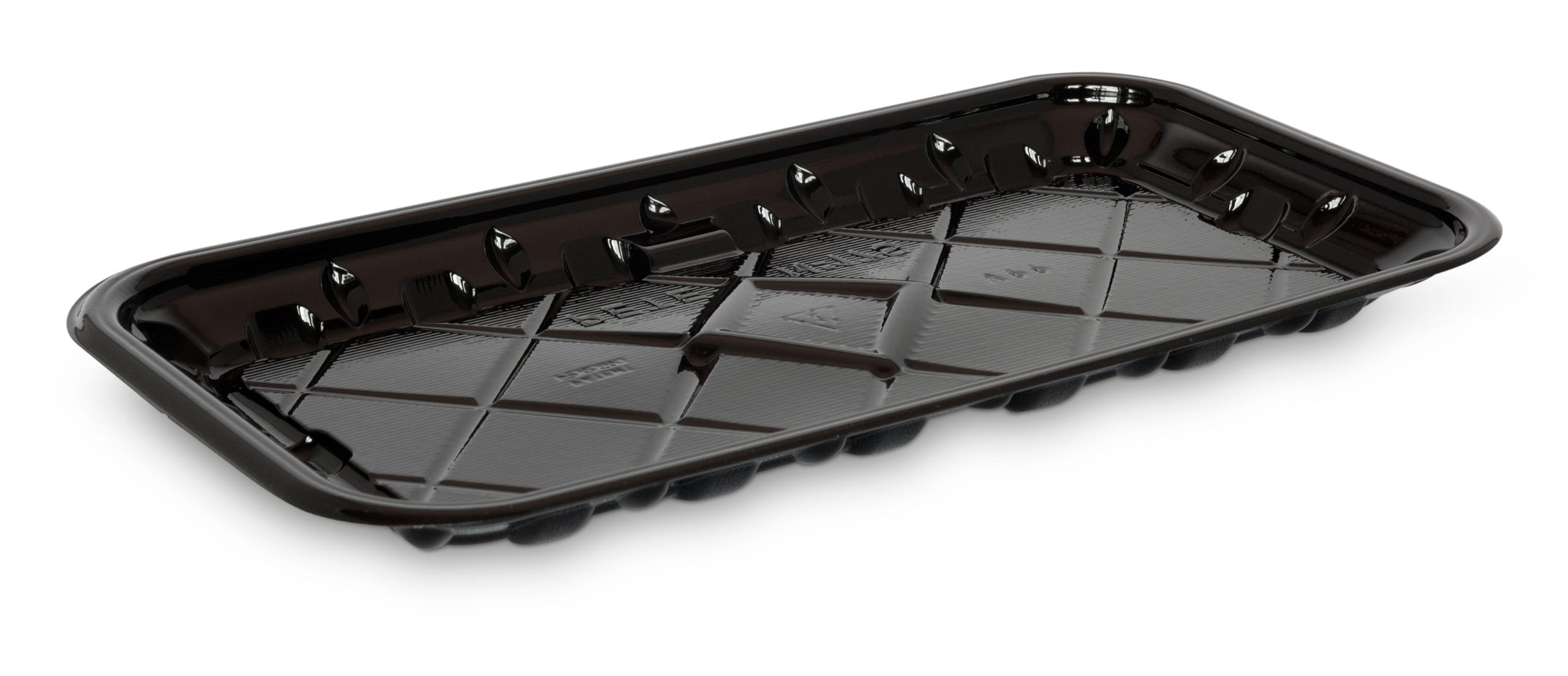 17S Meat Tray RPET Black 900/Case