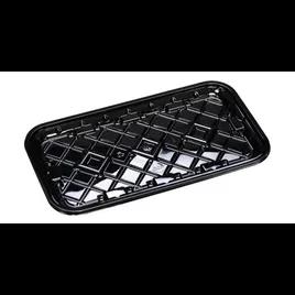 10S Meat Tray 10.78X5.9X0.67 IN RPET Black Rectangle 300/Case