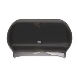 Tork T22 Toilet Paper Dispenser 5.51X19.29X11.83 IN Plastic Wall Mount Smoke 2-Roll Jumbo (JRT) Side-by-Side 1/Case