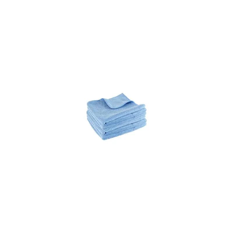 JaniFiber Cleaning Cloth 16X16 IN Standard Microfiber Blue 24/Box