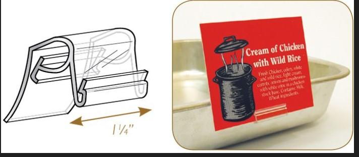 Deli Tray Clip 1.25 IN Plastic 150/Pack