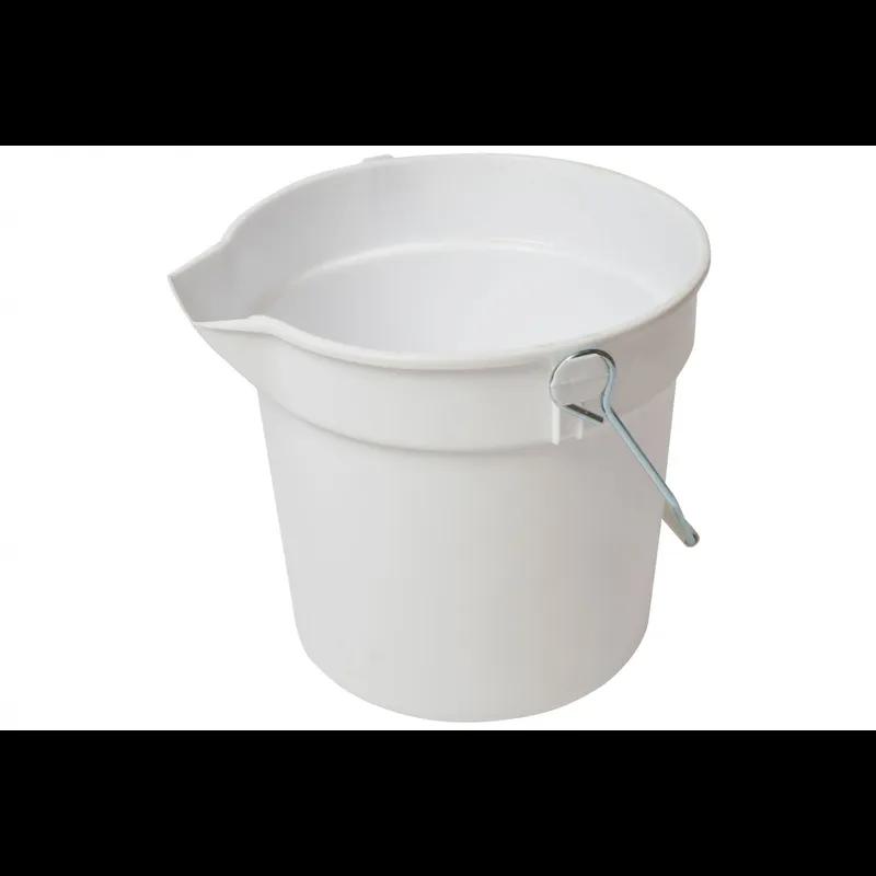 Utility Bucket & Pail 10 QT White Pour Spout 1/Each
