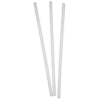 Victoria Bay Jumbo Straw Flex Straw 7.75 IN Plastic White Wrapped 10000/Case