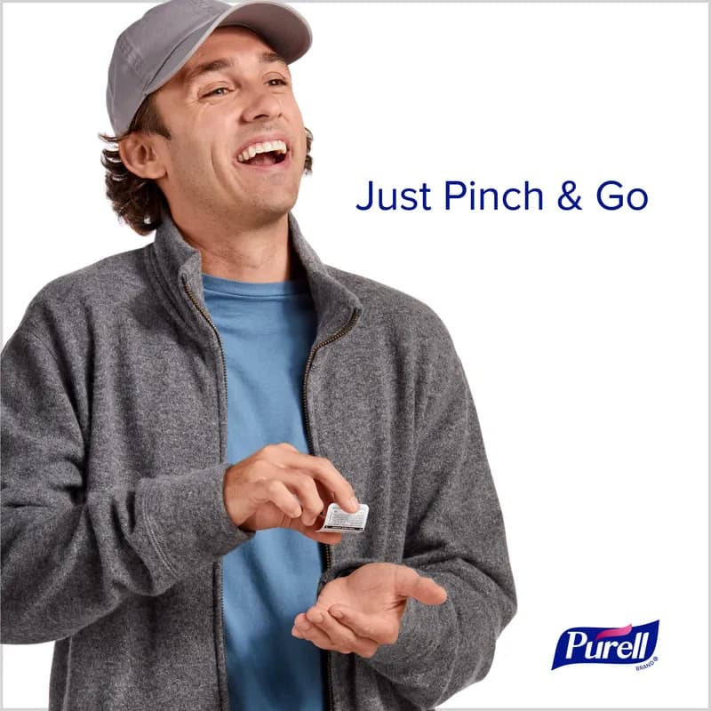 Purell® Hand Sanitizer 0.04 OZ 1.5X0.13X2 IN Fragrance Free Single Use Packets Advanced 2000/Case