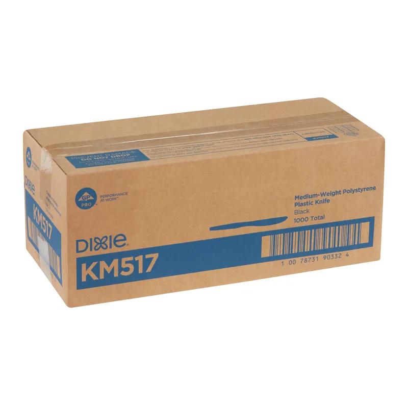 Dixie® Knife PS Black Medium Weight 1000/Case