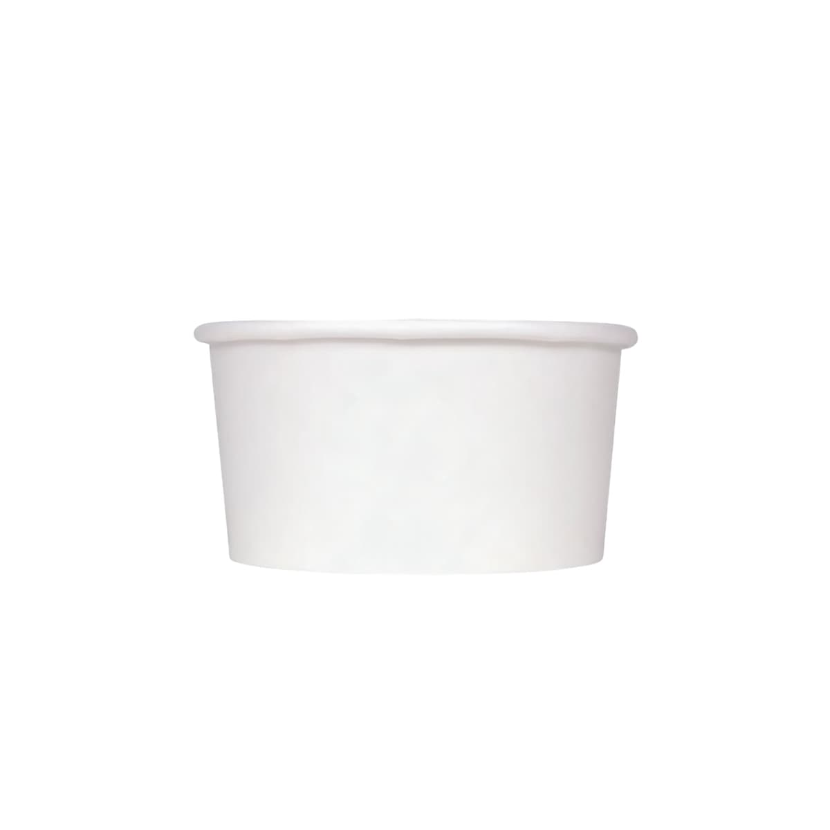 Karat® Hot Food Container Base 6 OZ Double Wall Poly-Coated Paper White Round 1000/Case