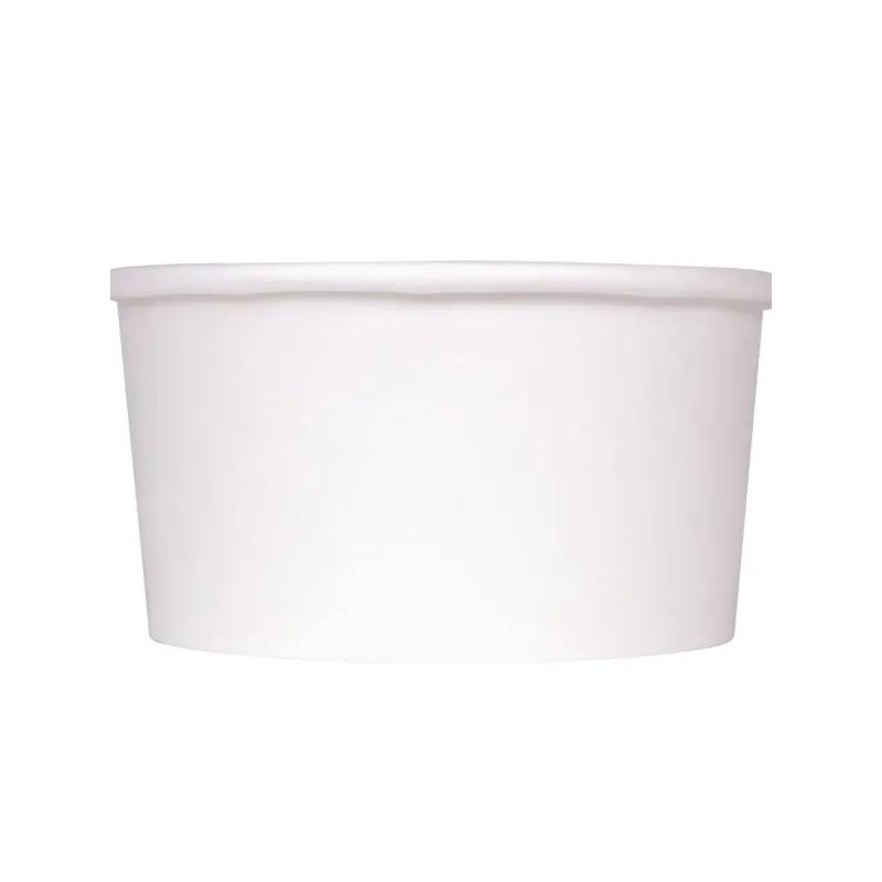 Karat® Hot Food Container Base 6 OZ Double Wall Poly-Coated Paper White Round 1000/Case