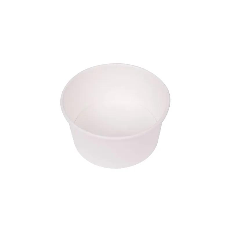 Karat® Hot Food Container Base 6 OZ Double Wall Poly-Coated Paper White Round 1000/Case