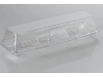 Fresh N' Sealed® Hoagie & Sub Take-Out Container Hinged With Dome Lid 8X5X3 IN PET Clear Rectangle 160/Case