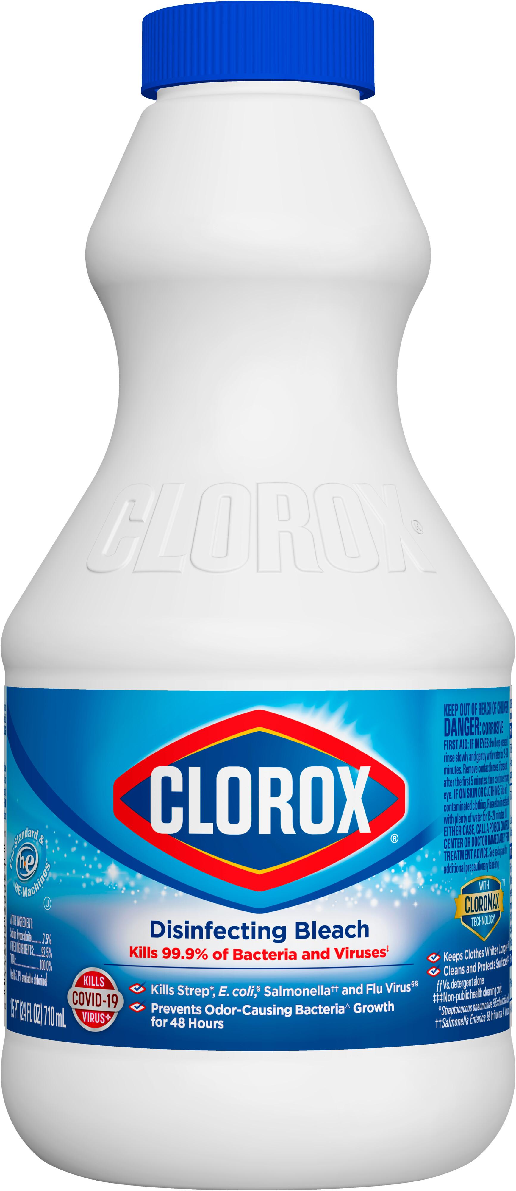 Clorox® Unscented Bleach Deodorizer 24 FLOZ Multi Surface Concentrate Antibacterial Child Resistant Screw Cap 12/Case