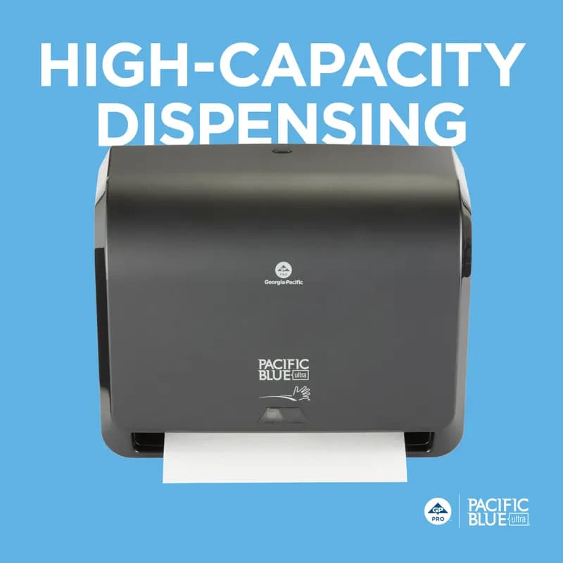 Pacific Blue Ultra™ Paper Towel Dispenser Mini 9 IN Black Touchless Automatic 1/Each