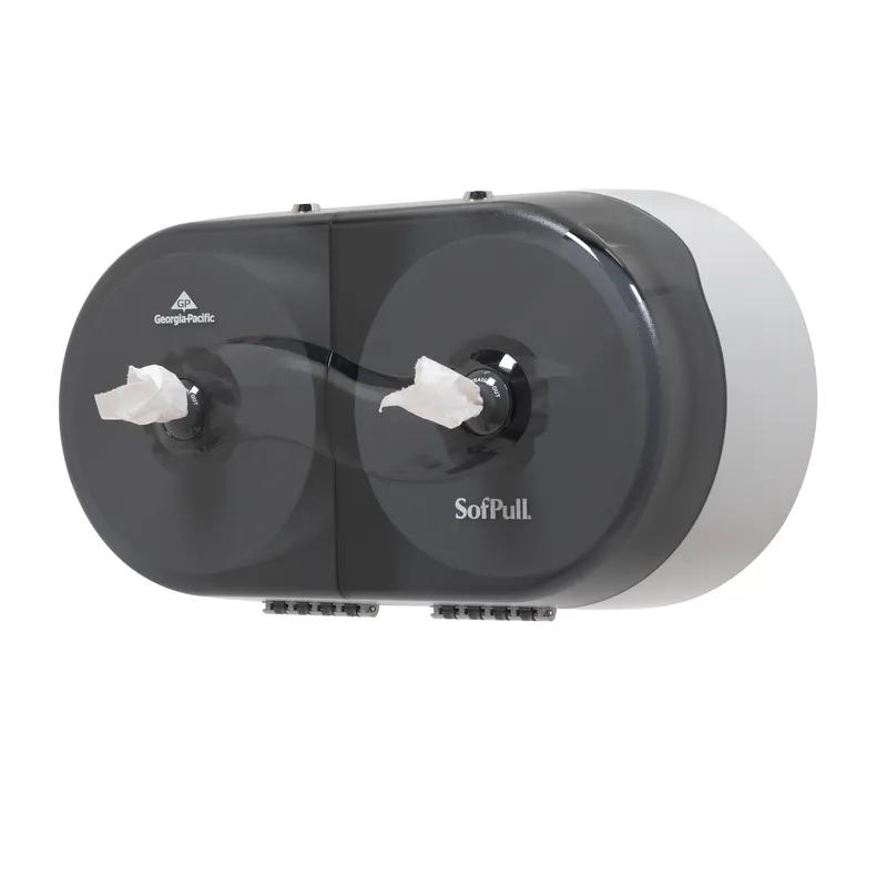 Sofpull® Paper Towel Dispenser Translucent Smoke Centerpull Side-by-Side High Capacity 1/Each