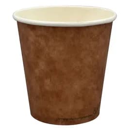 Hot Cup 10 OZ Single Wall Poly-Coated Paper PLA Kraft 1000/Case