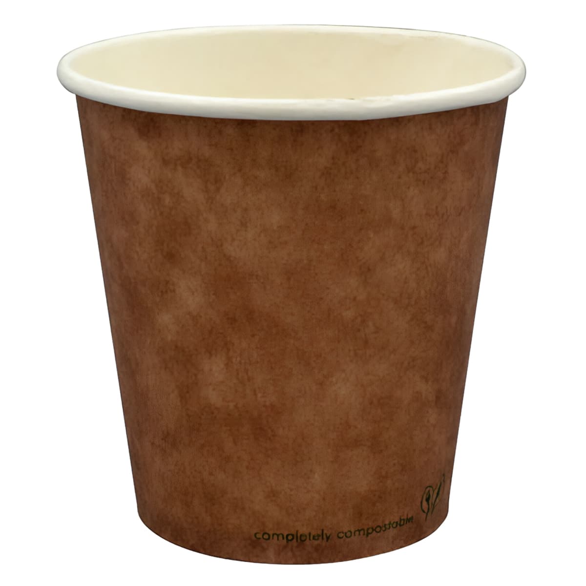 Hot Cup 10 OZ Single Wall Poly-Coated Paper PLA Kraft 1000/Case