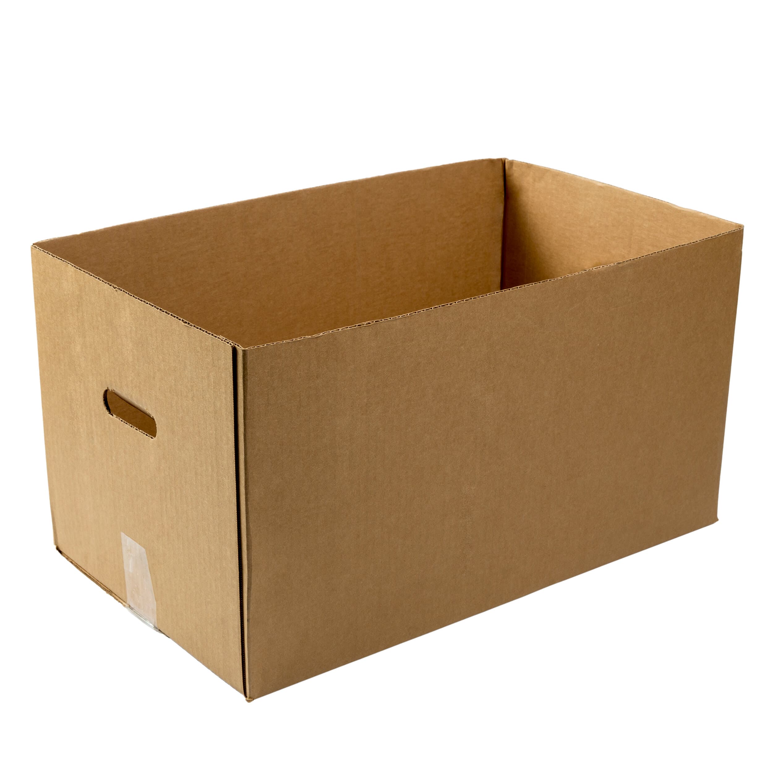 Catering Box Base 22X13X12.5 IN Corrugated Paperboard Kraft Rectangle With Handle 25 Count/Case