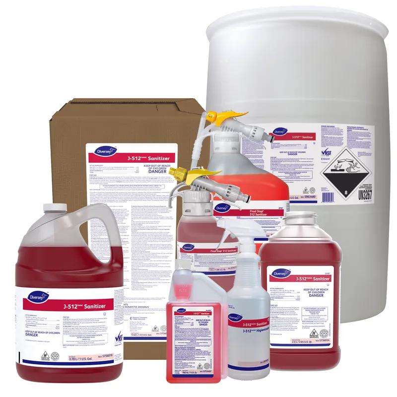 J-512 Sanitizer 2.5 GAL Multi Surface Liquid Concentrate Quat Kosher For J-Fill® 1/Case