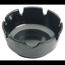 Ashtray 4 IN Melamine Black Round 12/Dozen