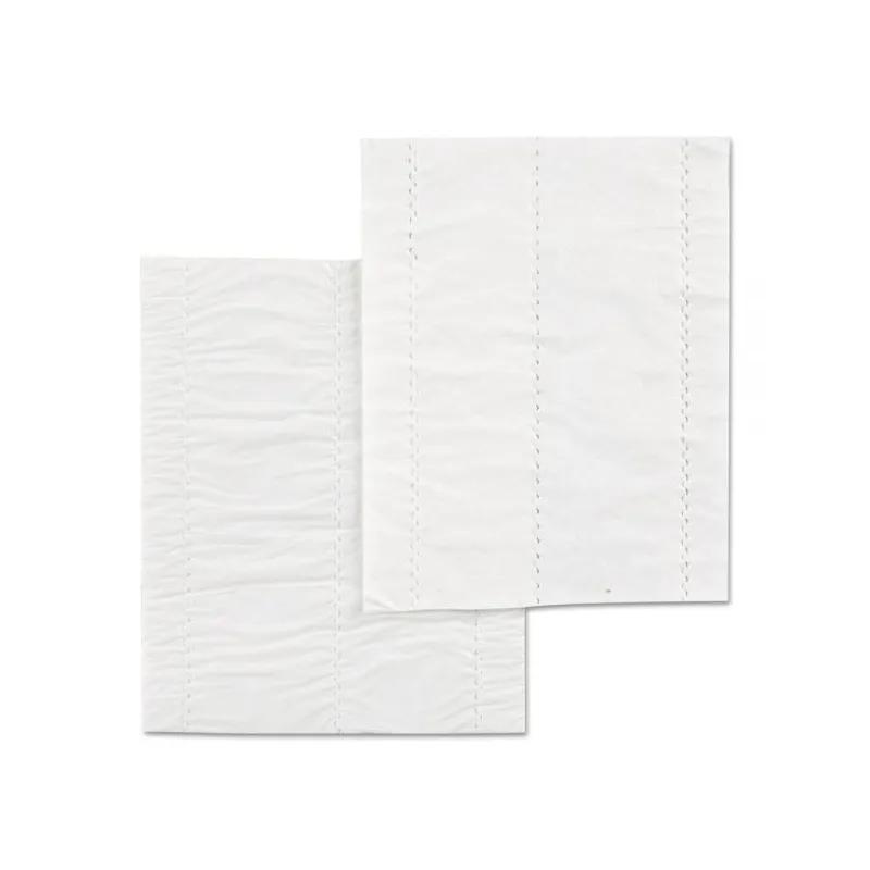 Pad-Loc® Meat Pad 4.5X6.25 IN Polylactic Acid (PLA) Cellulose White Rectangle Open Edge Absorbent 1500/Case