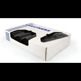 Heritage Can Liner 40X48 IN 45 GAL Black HDPE 22MIC 25 Count/Pack 6 Packs/Case 150 Count/Case