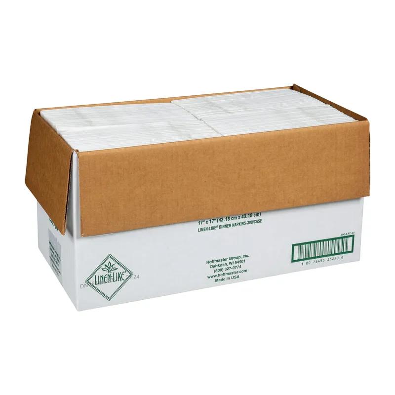 Linen-Like® Dinner Napkins 17X17 IN Silver Airlaid Paper Embossed 300/Case