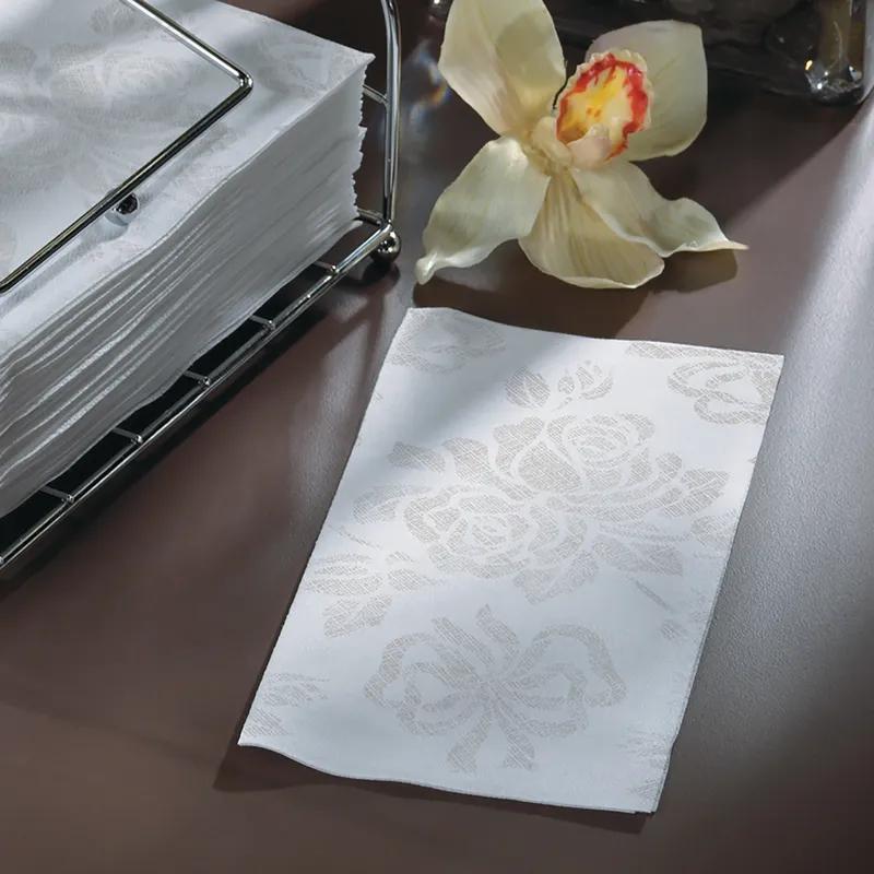 Linen-Like® Dinner Napkins 17X17 IN Silver Airlaid Paper Embossed 300/Case