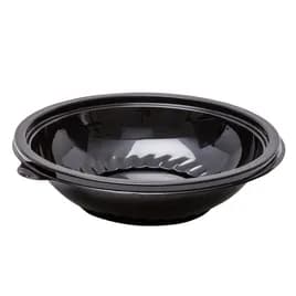 WNA CaterLine® Bowl 24 OZ PET Black Round Shallow 50/Case
