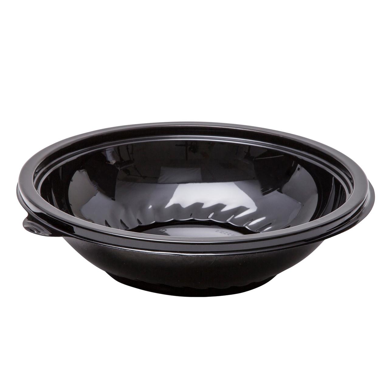 WNA CaterLine® Bowl 24 OZ PET Black Round Shallow 50/Case