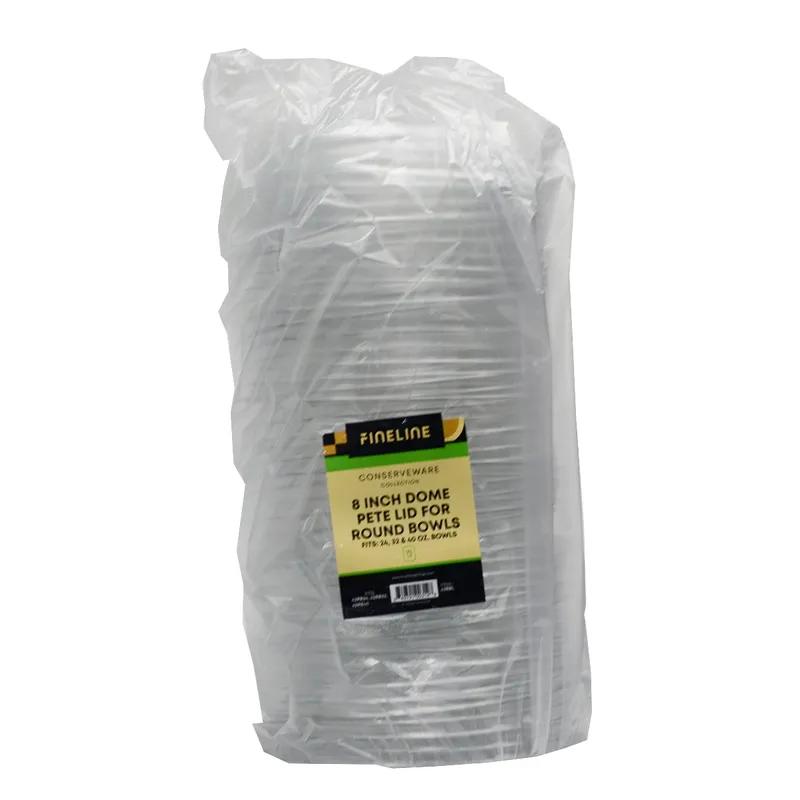 Lid Dome 8 IN PET Clear For Bowl 300/Case