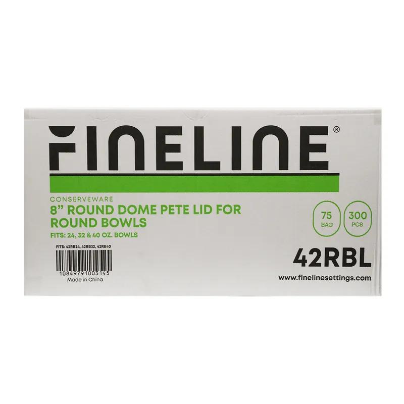 Lid Dome 8 IN PET Clear For Bowl 300/Case