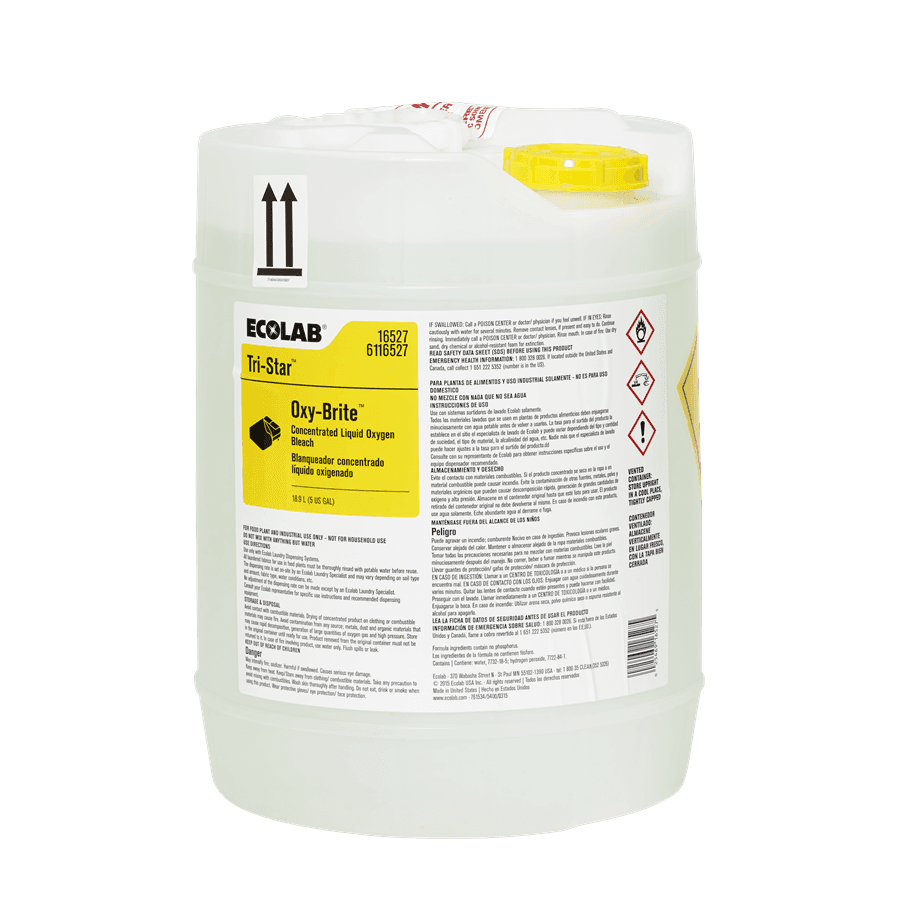 Tri-Star Oxi-Brite Laundry Detergent 5 GAL Liquid Oxygen Bleach 1/Pail