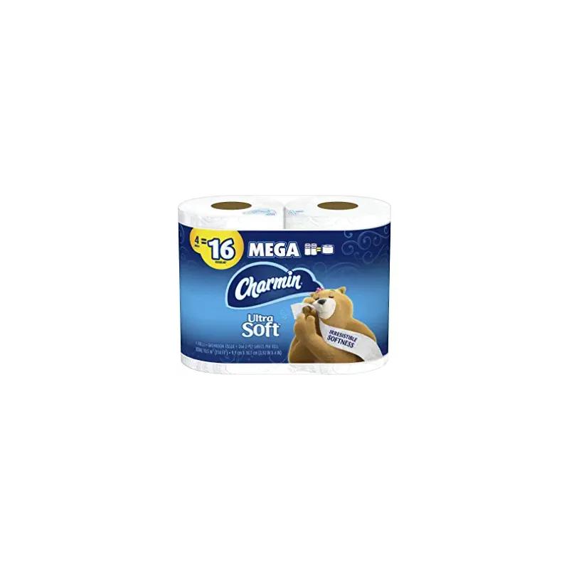 Charmin Toilet Paper & Tissue Roll Soft 4 Count/Pack 6 Packs/Case 24 Count/Case