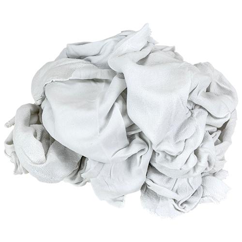 Duraworks® French Terry Rag 25 LB Terry Cloth White Washed Bleached 1/Case