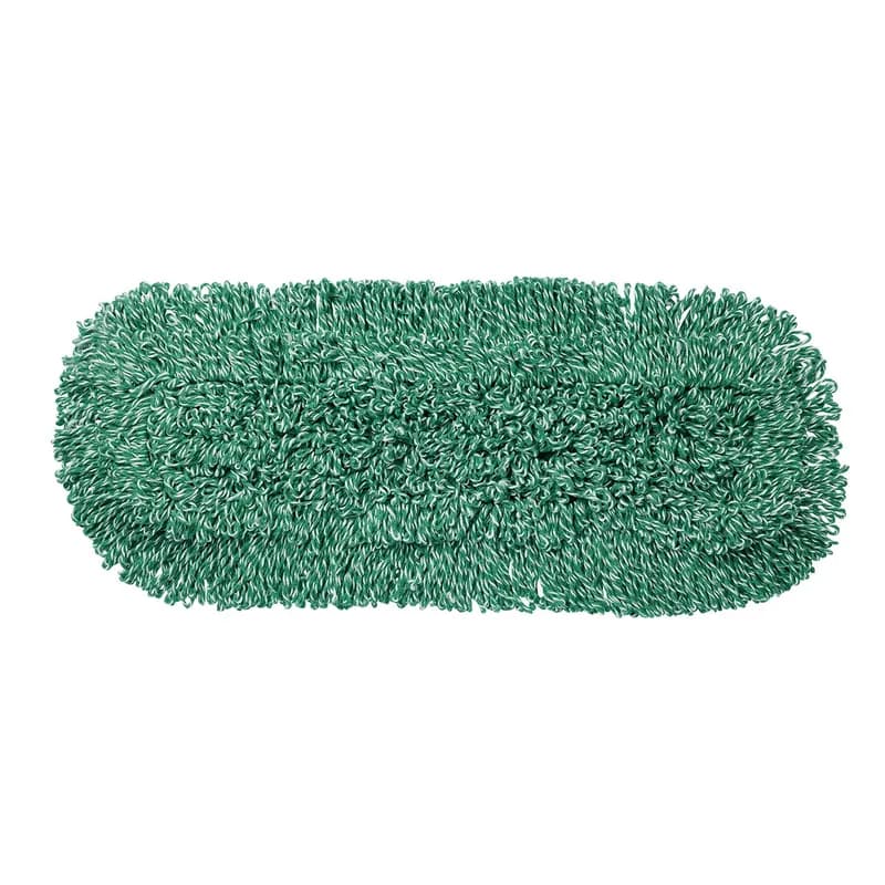 Dust Mop 24X5 IN Green Microfiber Looped 12/Case