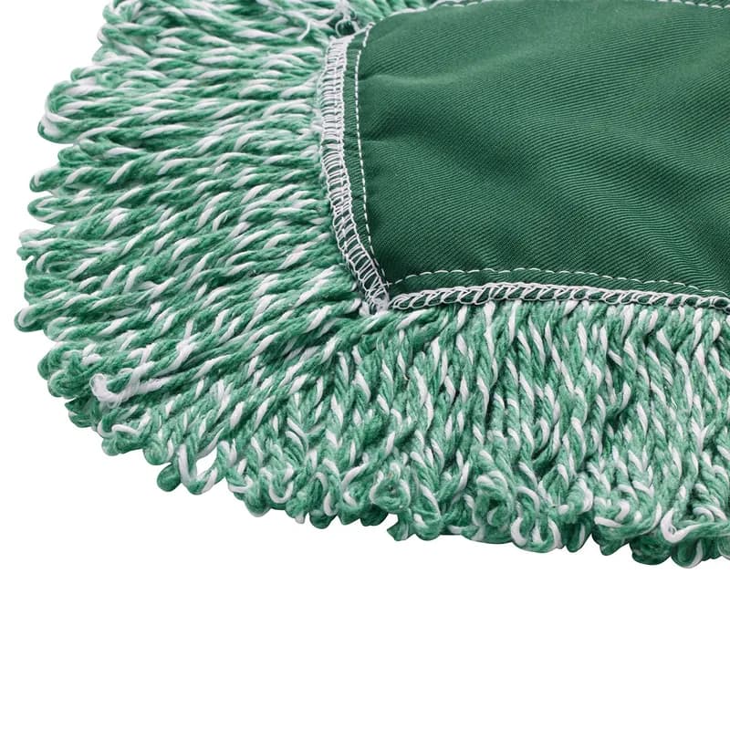 Dust Mop 24X5 IN Green Microfiber Looped 12/Case