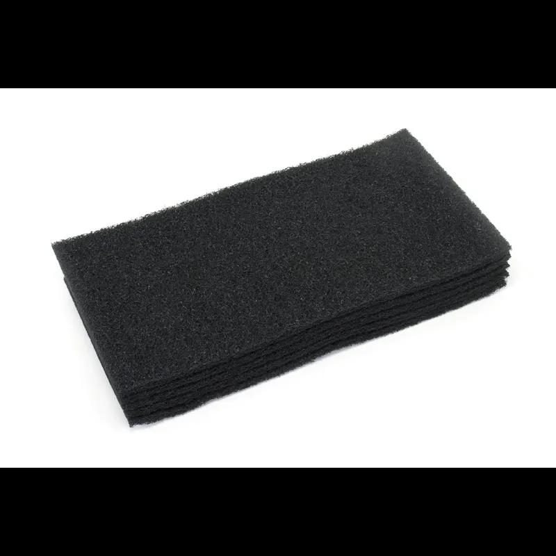 Clarke® Scrubbing Pad 20X14 IN Black Floor Boost 5/Case