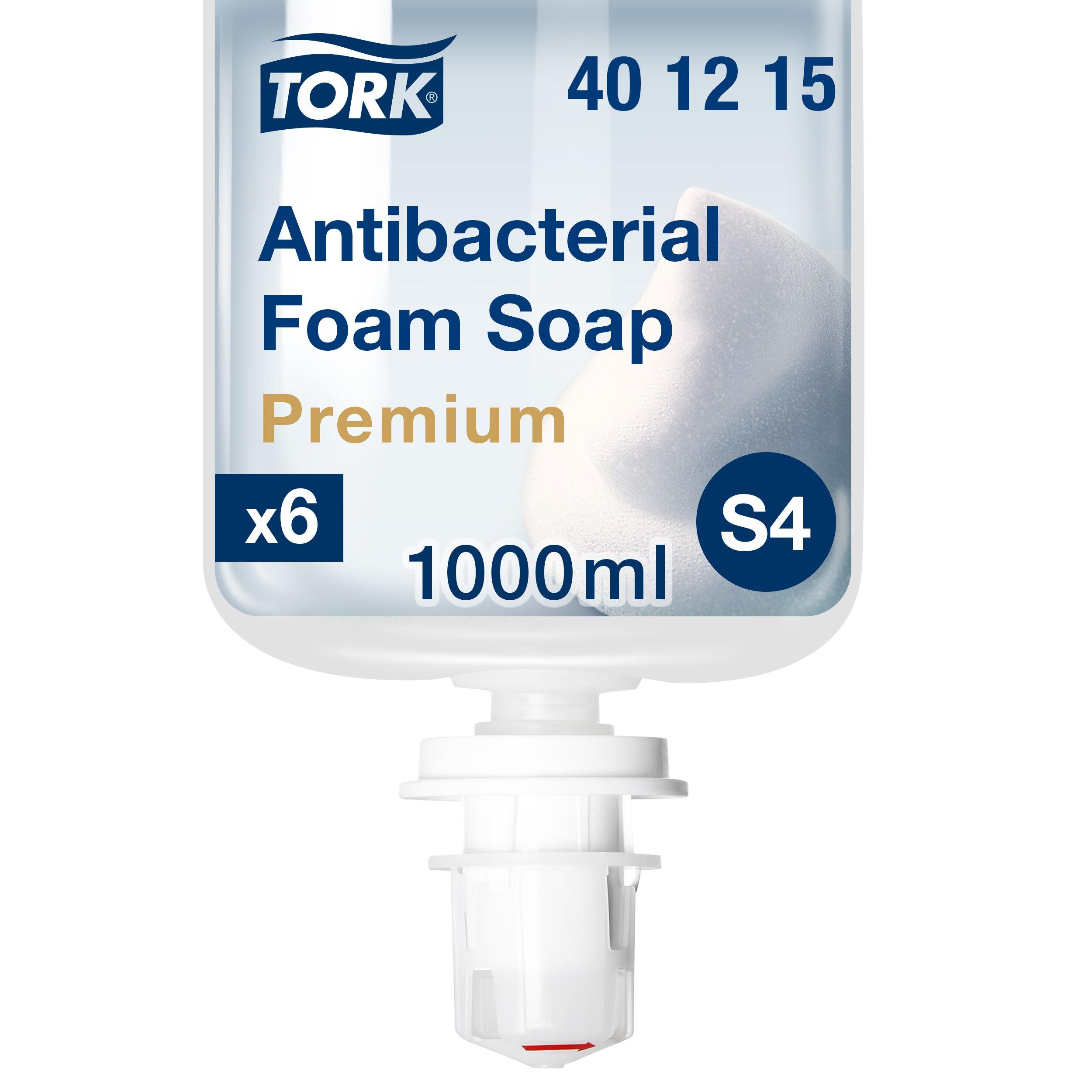 Tork Hand Soap Foam 1 L Perfume-Free Clear Antibacterial For S4 1 Count/Pack 6 Packs/Case 6 Count/Case