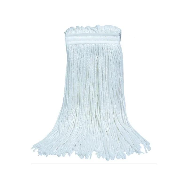 Mop Head #20 14 OZ White Rayon 4PLY Cut End 1.25IN Narrow Headband 1/Each