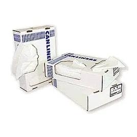 Heritage Can Liner 24X23 IN 8-10 GAL Clear LLDPE 0.55MIL Flat Pack 500/Case
