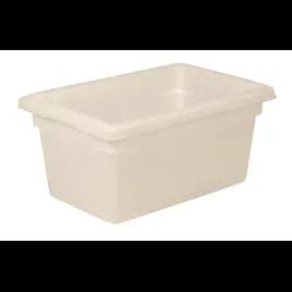 Food Tote Box 12X8X9 IN White HDPE Food Safe 1/Each